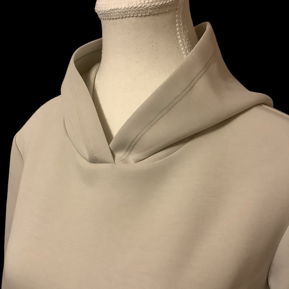 YEST THE NETHERLANDS CREAM 3/4 LENGTH SLEEVE PULLOVER HOODIE/ SWEATSHIRT/ SIZE 2 - Picture 4 of 11
